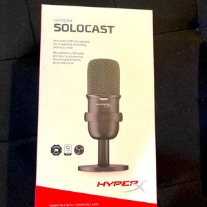 Hyperx Solocast Pro Audio USB Microphone  SLC001 - PC, MAC, PS4 - New!!!